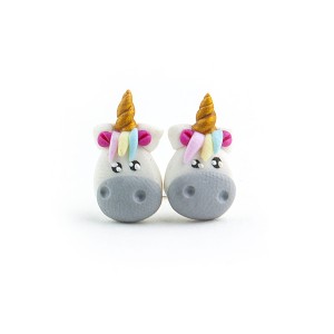 Jednorożce kolczyki wkrętki unicorn